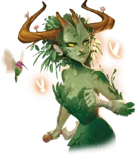 Card illustration for The Wood Nymph