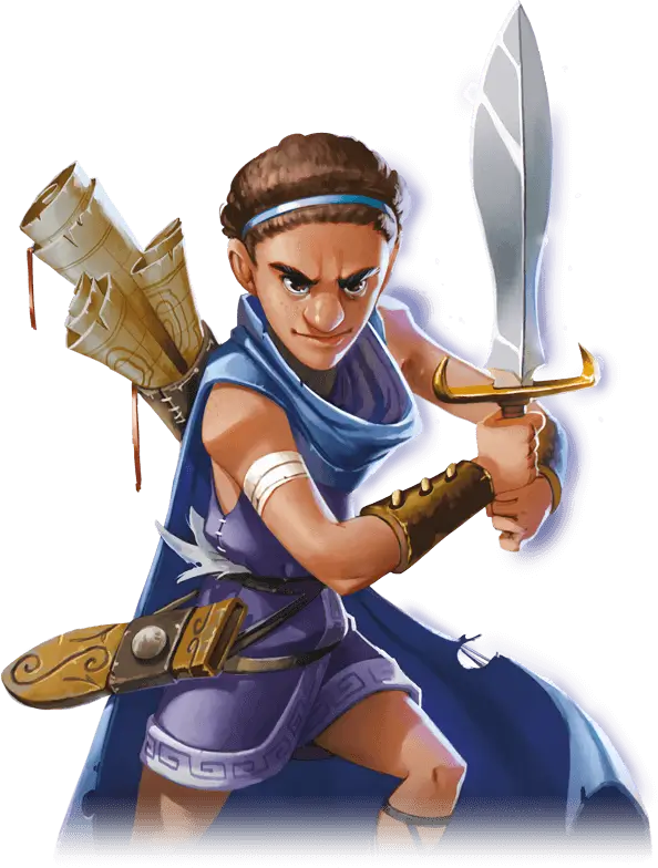 Illustration of a game Hero